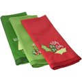 Design Imports Assorted Color Christmas Embroidered CAMZ10353
